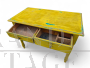 Rustic 1940s table in yellow paint