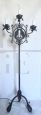 Vintage wrought iron floor lamp with cats, Italy 1930s