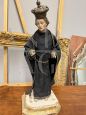 Antique sculpture of Saint Gabriel of Our Lady of Sorrows, 18th century
