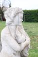 Classic garden statue with Leda and the swan from the early 1900s