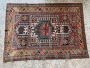 Antique Caucasian rug from the mid-1800s