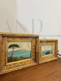 Pair of late 19th-century paintings depicting Neapolitan seascapes                            