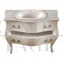 Baroque style bathroom vanity unit with sink and drawer
