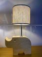 Rhinoceros table lamps by Fratelli Mannelli in travertine marble, 1970s
