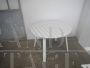 Calligaris garden set with table, armchairs and trolley in white wood, 1970s