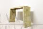 Art Deco style console table in parchment, 1980s  