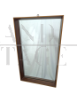Vintage mirror with teak wood frame