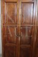 Majestic 19th century solid walnut wardrobe
