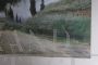 Menotti Pertici - pair of pastel paintings with Tuscan landscapes