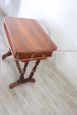 Small antique writing or side table in walnut, mid 19th century