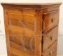 Antique Louis XVI bedside table in inlaid walnut, Italy 18th century