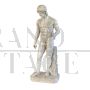 Sculpture of a Greek hero in white marble, Italy 20th century