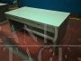 Industrial iron desk with formica top