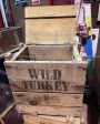 Vintage American Wild Turkey wooden crate