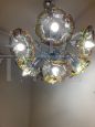 Mazzega chandelier from the 70s with 7 Murano glass flowers lights