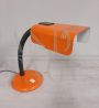 Targetti Sankey orange adjustable desk lamp, 1970s