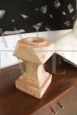 Antique balustrade column in red stone from Verona, early 1900s                         
                            