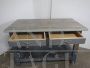 Small industrial counter or workbench with drawers, 1950s
