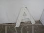 Vintage iron letter A for sign, 1950s          