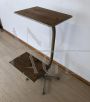 Vintage 1950s iron TV stand pedestal structure
                            