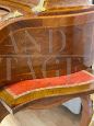 Antique cylinder desk inlaid in various woods, France 1870