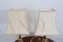 Pair of golden bedside lamps from the 70s