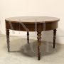 Antique extendable walnut table from the Louis Philippe period, Italy 19th century