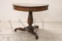 Antique round table in walnut from the first half of the 19th century  