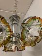 Mazzega chandelier from the 70s with 7 Murano glass flowers lights