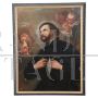 Antique painting with Saint Francis Xavier, oil on canvas, mid 18th century