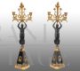Pair of antique Flambeaux candelabra from the early 19th century      