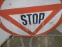Vintage 80s STOP road sign