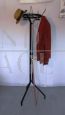 Vintage black metal coat stand, 1960s