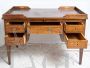Antique Louis XVI central desk in solid walnut