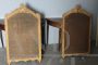 Pair of antique Louis XVI mirrors in pure gold, Italy 1750