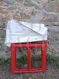 Kartell 4820 red and white chair