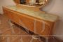 Sideboard by Vittorio Dassi with mirror and marbled glass top