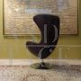 Egg Chair by Arne Jacobsen in brown leather        