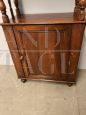 Antique Louis Philippe whatnot open bookcase in walnut, 19th century