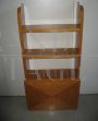 Vintage hanging bookcase from the 1960s, Italian mid century