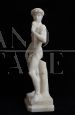 Antique alabaster sculpture depicting Michelangelo's David