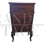 Pair of 19th century Venetian bedside tables in walnut and briar
