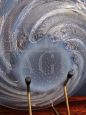 Lalique style plate in opalescent crystal