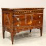 Louis XVI dresser in inlaid walnut, Lombardy - Italy 18th century