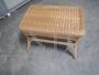 Vintage side table in bamboo and rattan