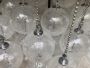 Mazzega chandelier with bubbles in Murano glass