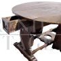 Antique drop-leaf table from Italy, early 17th century