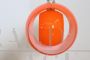 Orange Murano glass pendant light, Italian Space Age 1960s
