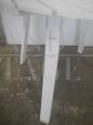 Calligaris garden set with table, armchairs and trolley in white wood, 1970s