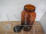 Vintage glass apothecary jar